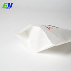 ถุงกระดาษคราฟท์สีขาวเป็นมิตรกับสิ่งแวดล้อมบรรจุภัณฑ์อาหาร Doypack Stand up bag