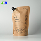 Eco Friendly 500ml Refill คราฟท์กระดาษ Spout Pouch Liquid Packaging Pouch